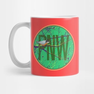 Green PNW: Bird on Branches Mug